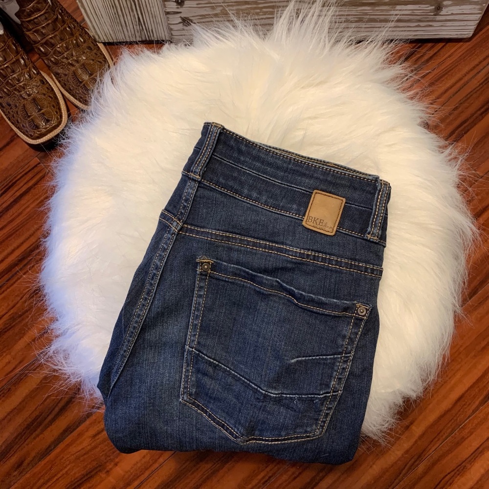 Buckle Skinny Jeans